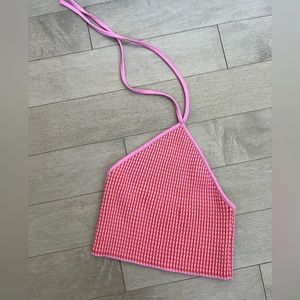 Zara Cropped Halter Top (M)